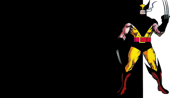 Black Wolverine X-Men HD, cartoon/comic