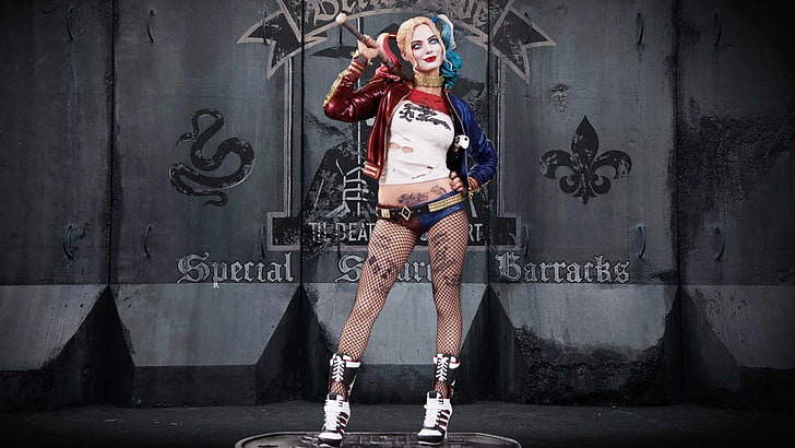 suicide squad, movies, 2016 movies, harley quinn, adult, portrait