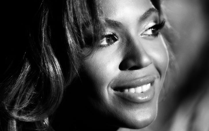 HD wallpaper: Beyonce Black and White, women's black hair, celebrity,  actress | Wallpaper Flare
