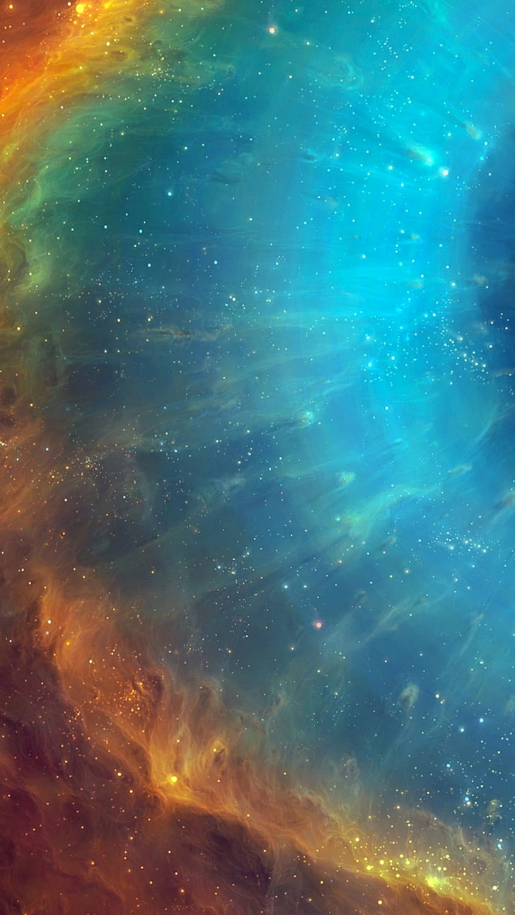 blue and yellow illustration, supernova, TylerCreatesWorlds, space
