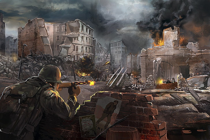 HD wallpaper: Call of Duty World War 2 wallpaper, World War II, building  exterior | Wallpaper Flare