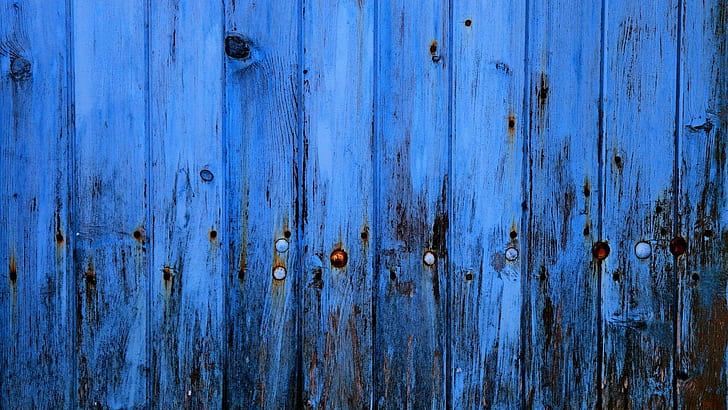 minimalism, texture, wood, wooden surface, blue, planks, thread, HD wallpaper