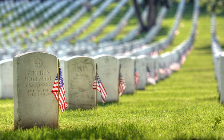 memory, grief, respect, Memorial Day Weekend, Section 17, Arlington National Cemetery, HD wallpaper