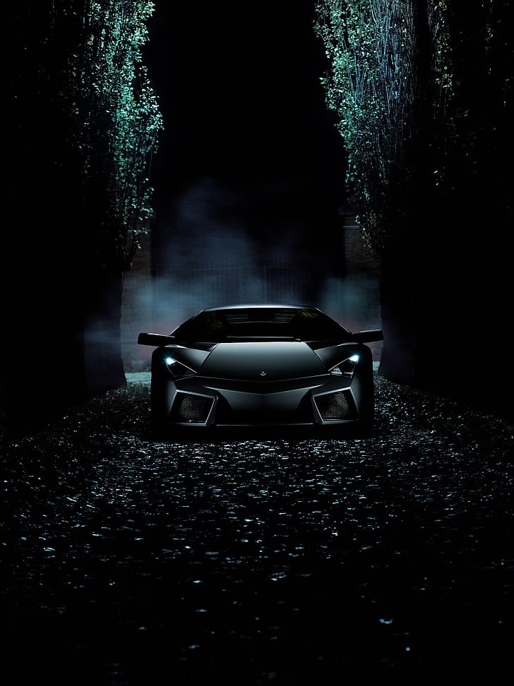 Lamborghini Reventon, Black, HD, HD wallpaper