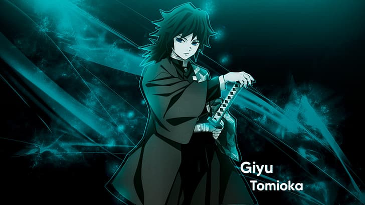 Giyu Tomioka (Kimetsu no Yaiba), demon, HD wallpaper