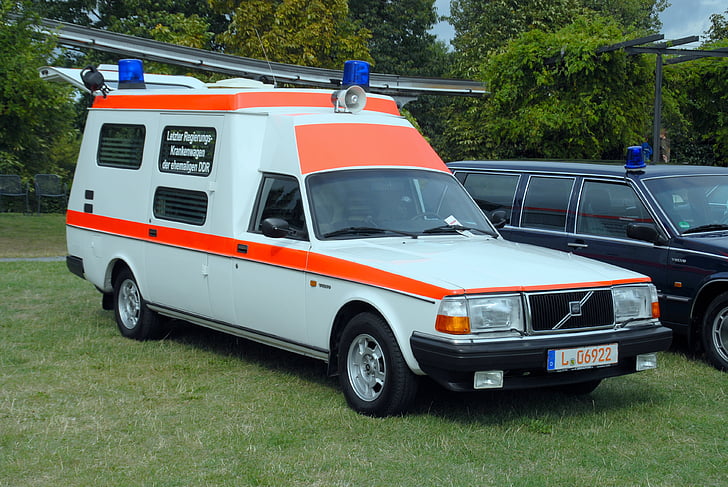 240, ambulance, volvo, HD wallpaper
