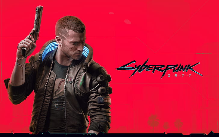 Cyberpunk 2077, red, Video Game Art, video game characters, HD wallpaper