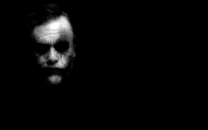 The Joker Wallpaper Batman Noir Heath Ledger The Dark Knight  Wallpaperforu