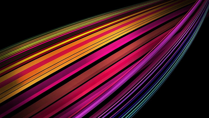 multicolored abstract wallpaper, colorful, lines, multi colored