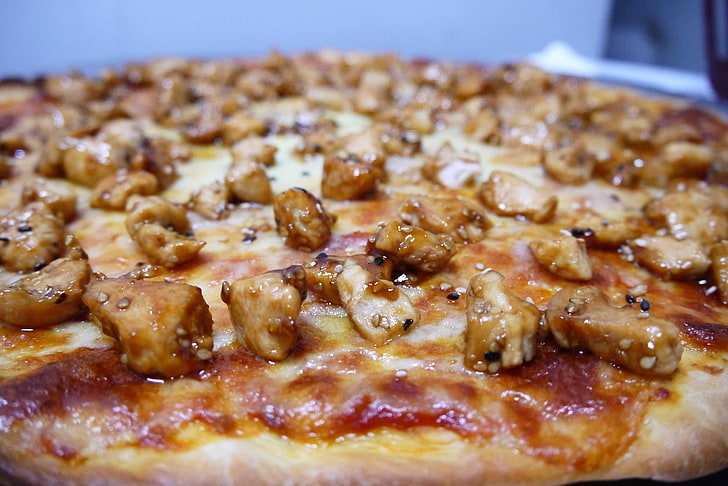 pizza, food, closeup, blurred, food and drink, freshness, close-up