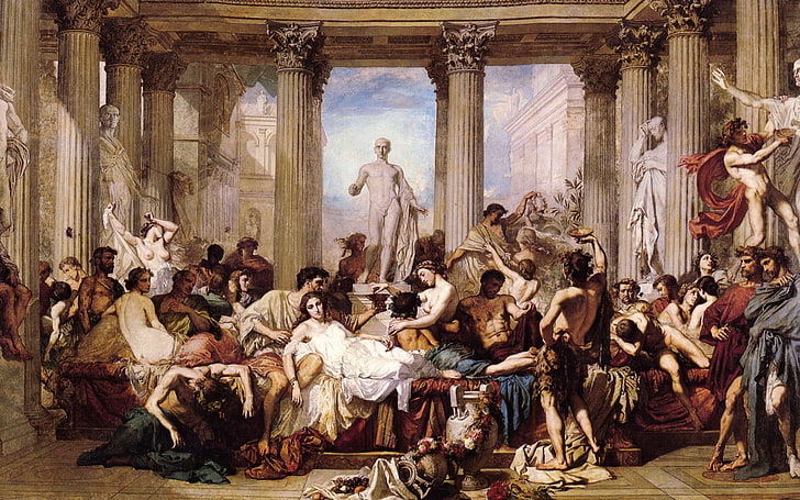 arte, orgia, pinturas, romanos