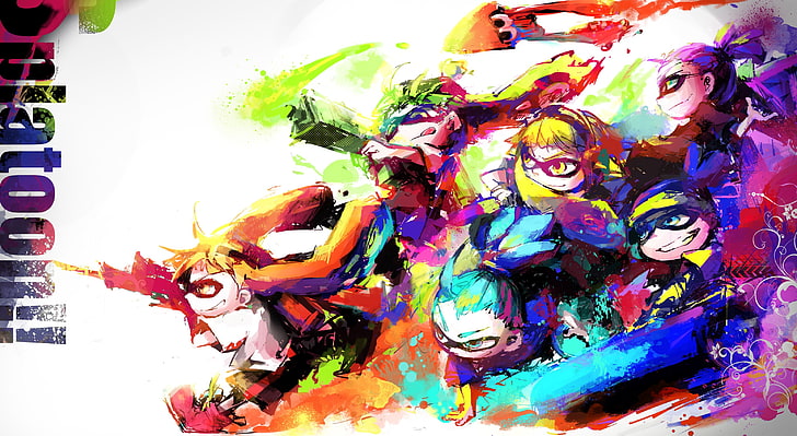 Splatoon, Nintendo, Wii U, multi colored, art and craft, creativity, HD wallpaper