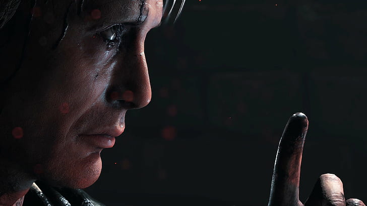 mads mikkelsen face video game characters hideo kojima death stranding horror video games, HD wallpaper