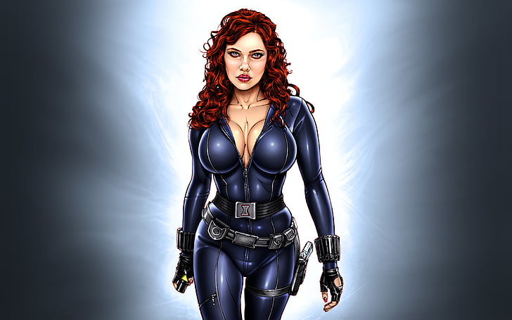 Hd Wallpaper Marvel Black Widow Illustration Modern Scarlett
