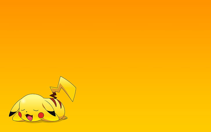 Pokemon Pikachu Orange HD, cartoon/comic