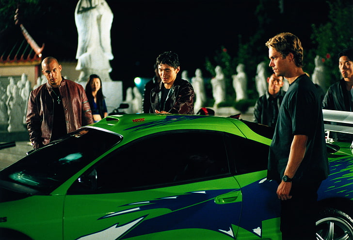 Paul Walker and Vin Diesel, The Fast and the Furious, Dominic Toretto