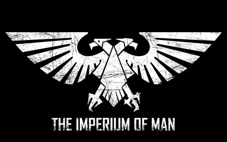 The Imperium of Man logo, Warhammer 40,000, Imperial Aquila, no people, HD wallpaper