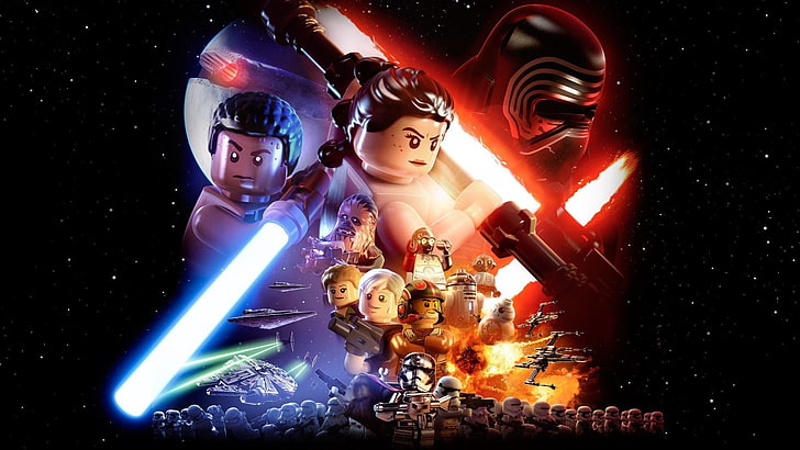 Lego, legos, Star Wars, Star Wars: The Force Awakens, HD wallpaper
