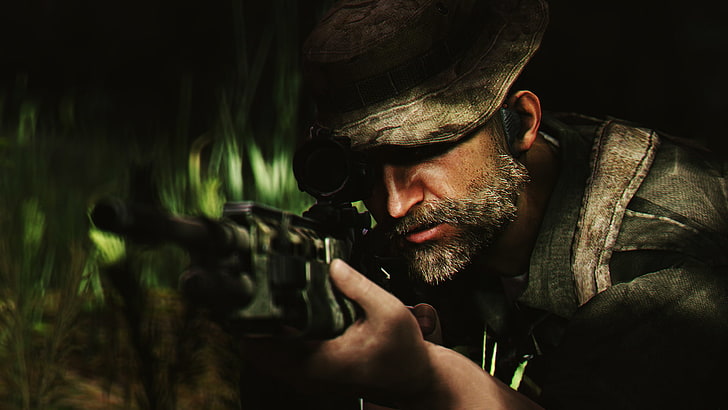 soldiers, male, beard, activision, Call of Duty: Modern Warfare, HD wallpaper