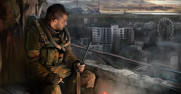 stalker stalker_ call of pripyat video games ruin apocalyptic, HD wallpaper