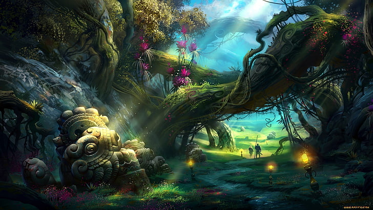 Fantasy Forest City 1080p 2k 4k 5k Hd Wallpapers Free Download Images, Photos, Reviews