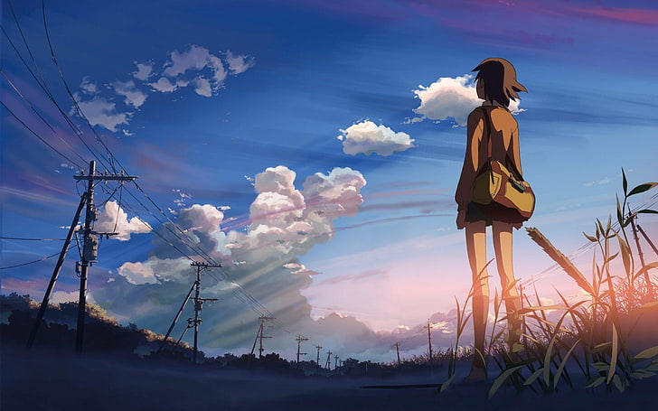 5 Centimeters Per Second, Makoto Shinkai, sky, cloud - sky, HD wallpaper