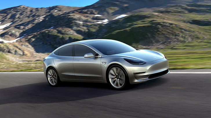 Tesla Model 3 Prototype, sedan, electric cars, Elon Musk