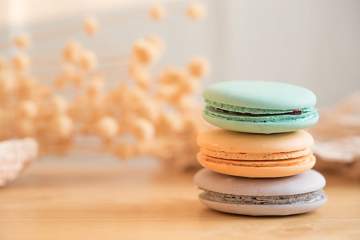 colorful, dessert, pink, cakes, sweet, bright, macaroon, french, HD wallpaper