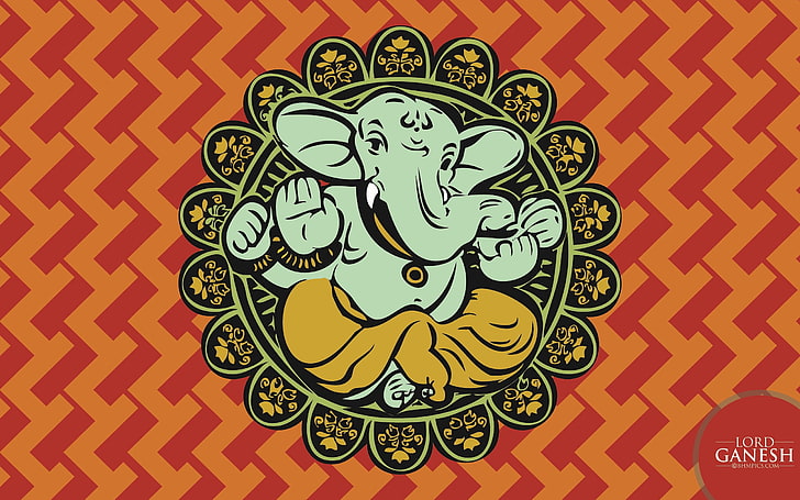 Happy Ganesh Chaturthi Wishes, Ganesha illustration, Festivals / Holidays, HD wallpaper
