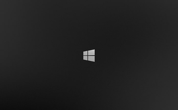MS Windows, Windows logo, Windows 10, copy space, dark, built structure HD wallpaper