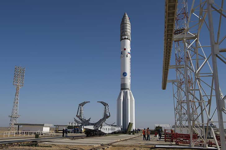 Proton (Rocket), Kazakhstan, Baikonur Cosmodrome, outdoors, HD wallpaper