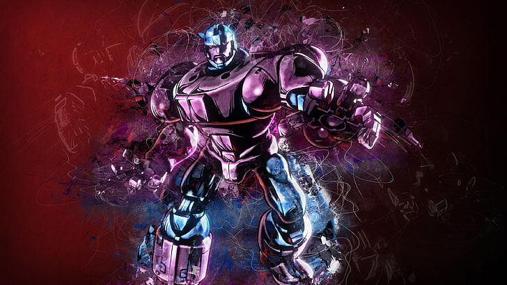 hero, artwork, X-Men, Sentinel, Marvel Vs. Capcom, Marvel vs. Capcom 3: Fate of Two Worlds, HD wallpaper