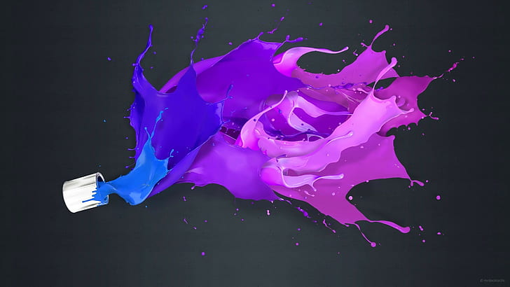 liquid, digital art, paint splatter, colorful, painting, simple background