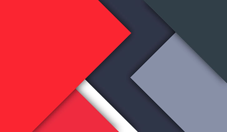 Red geometry, white, blue, grey, texture, material, HD wallpaper