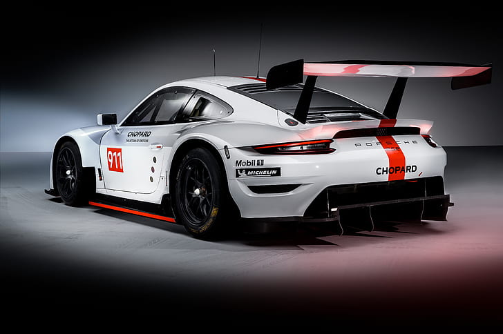 911, Porsche, racing car, RSR, 2019, HD wallpaper
