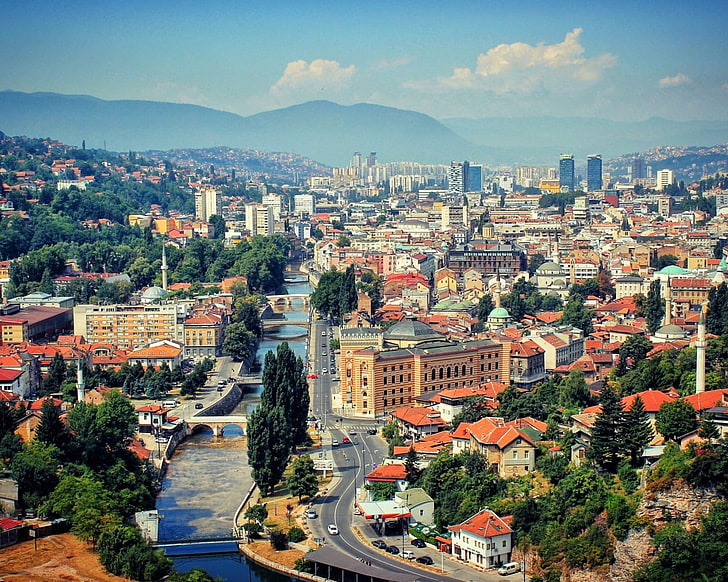 Sarajevo, balkan, Bosnia and Herzegovina, Bosnian, architecture, HD wallpaper