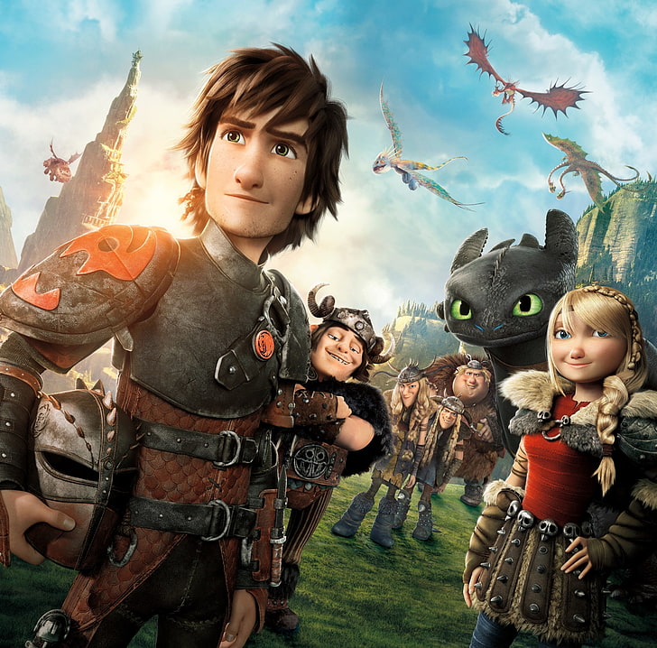 How to Train Your Dragon 2 Characters, How To Train Your Dragon 2 wallpaper, HD wallpaper