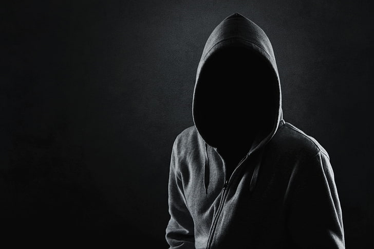 person's zip-up hoodie, black, clothing, silhouette, jacket, someone, HD wallpaper