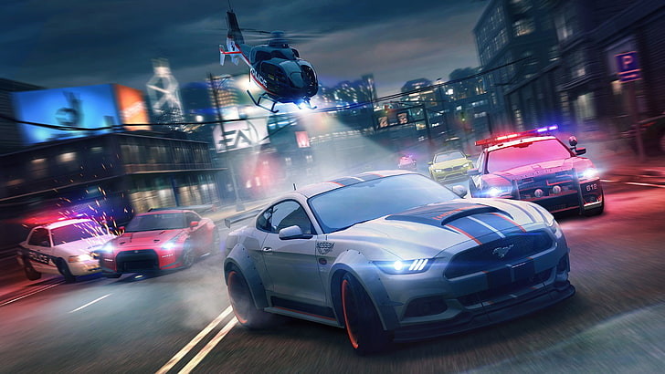 Ford Shelby coupe illustration, Need for Speed: No Limits, video games HD wallpaper
