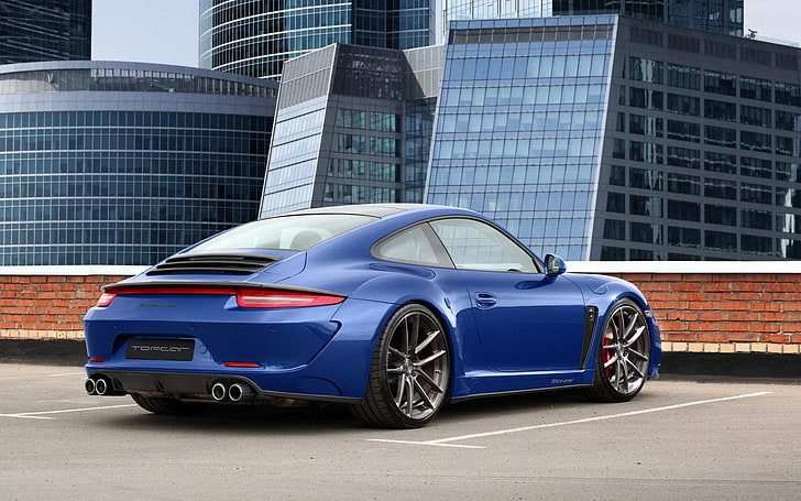 TopCar, Porsche, Porsche 991 Carrera Stinger, blue cars, mode of transportation, HD wallpaper