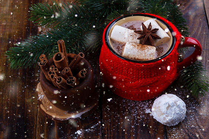 Food, Hot Chocolate, Cinnamon, Cup, Marshmallow