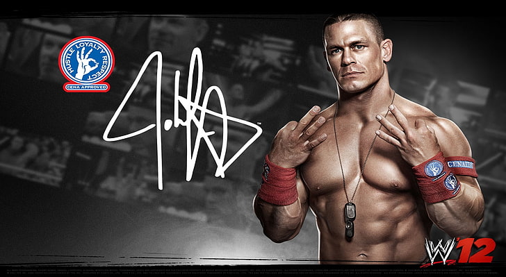 John-Cena_WWE12, WWE 2K12 John Cena, Sports, Wrestling, muscular build