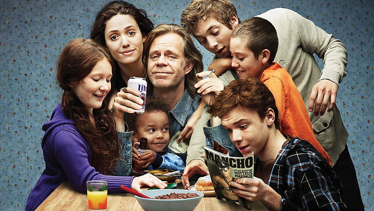 family picture, Shameless, TV, group of people, togetherness