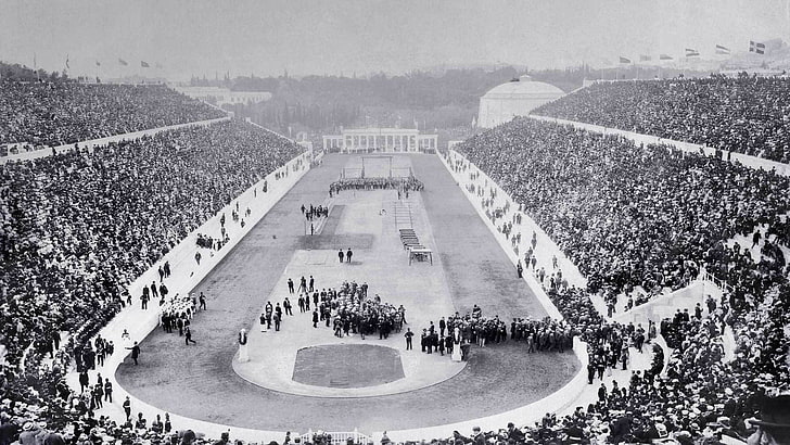 Greece, Olympics, stadium, Olympic games, opening, Athens, 1896, HD wallpaper
