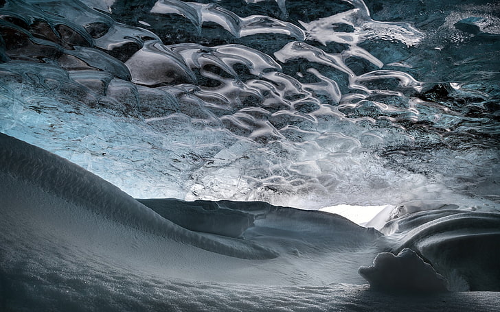 ice, cave, water, cold temperature, motion, beauty in nature