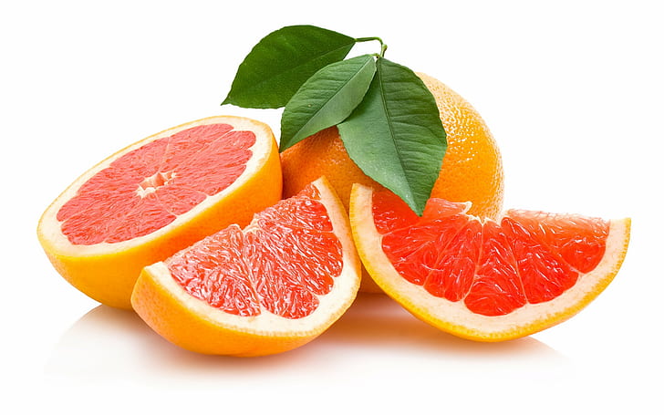 orange fruit with slices, Wall, Food, freshness, citrus Fruit