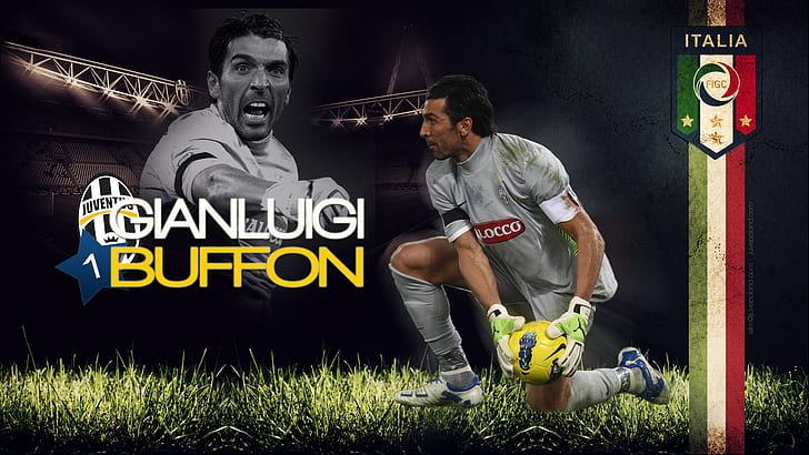 Soccer, Gianluigi Buffon, Italian, Juventus F.C., HD wallpaper