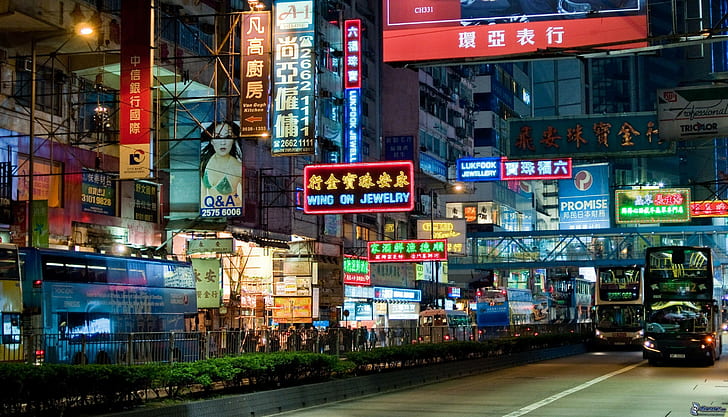 Hong Kong, city, China, Asia, architecture, cityscape, building, HD wallpaper