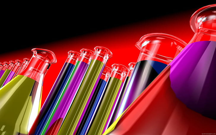 Chemistry beaker, lab tube illustration, science, diverse, HD wallpaper