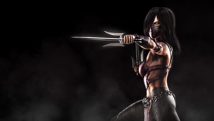 Mileena-Mortal Kombat X 2016 Game Wallpaper, Mortal Kombat Kitana digital wallpaper